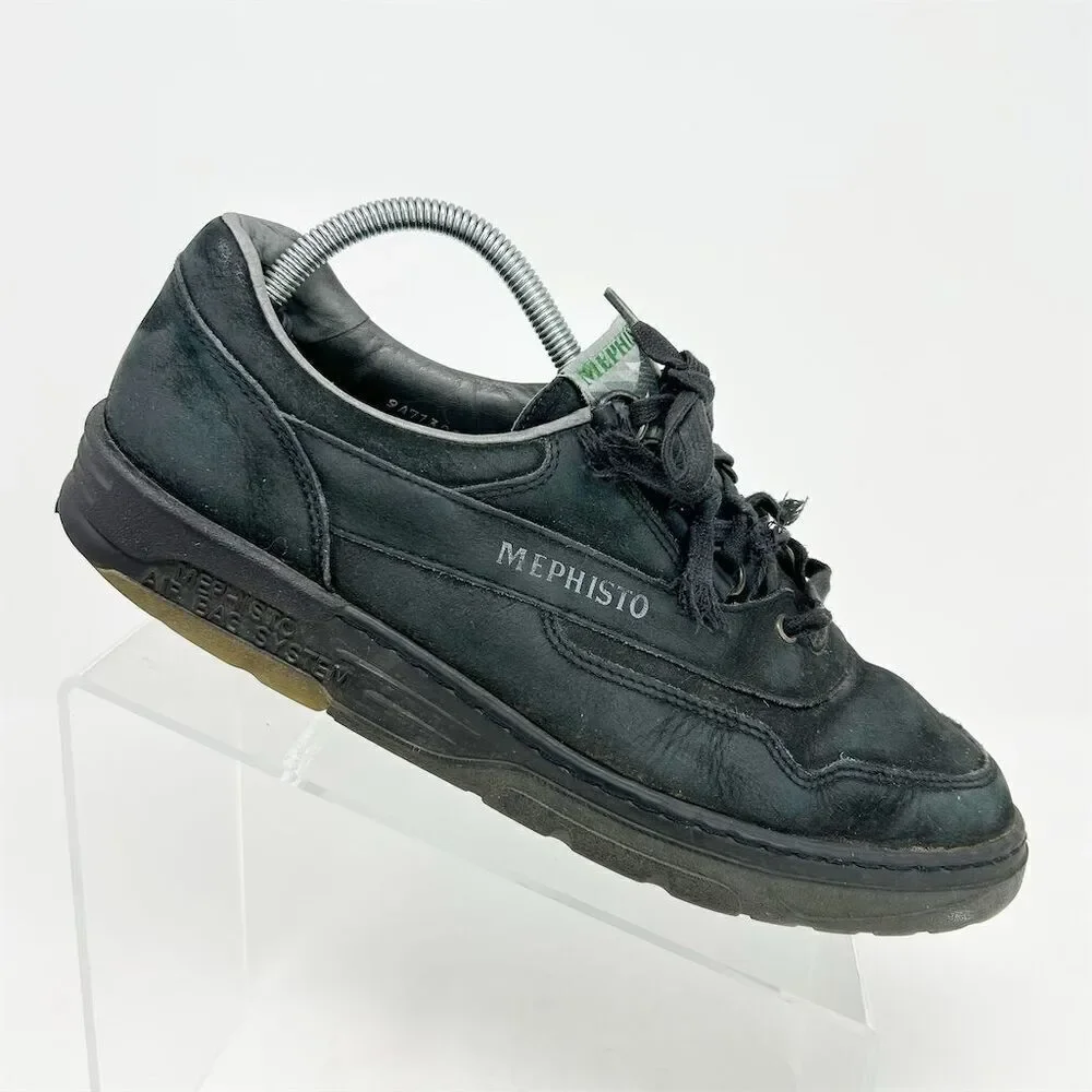 Mephisto Women's Black Lace Up Walking Shoes Size 8.5 Casual Comfort
